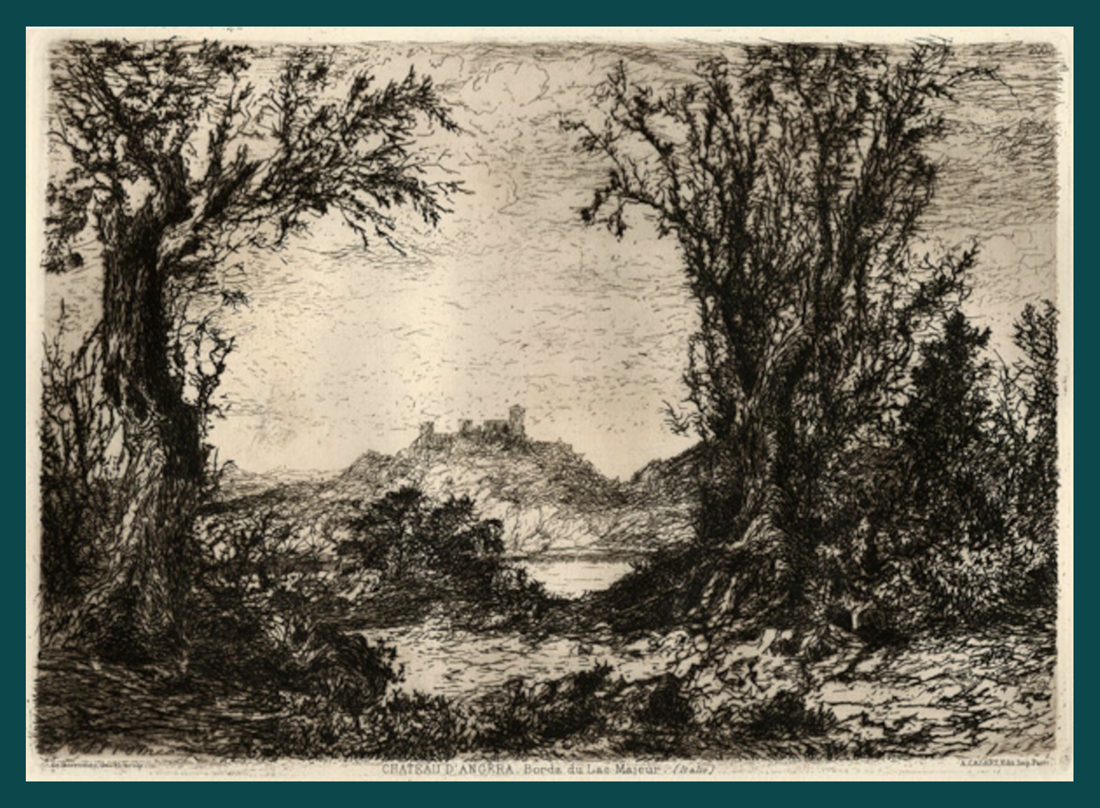 CHATEAU D'ANGERA. BORDS DU LAC MAJEUR