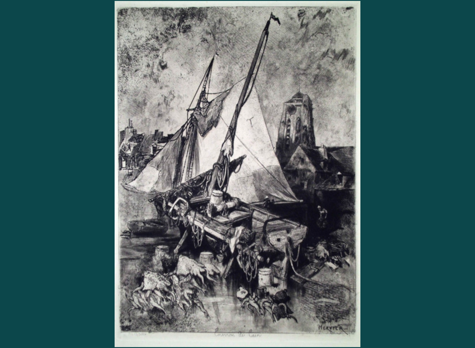 LES BARQUES DE PECHE - ENVIRON DE CAEN