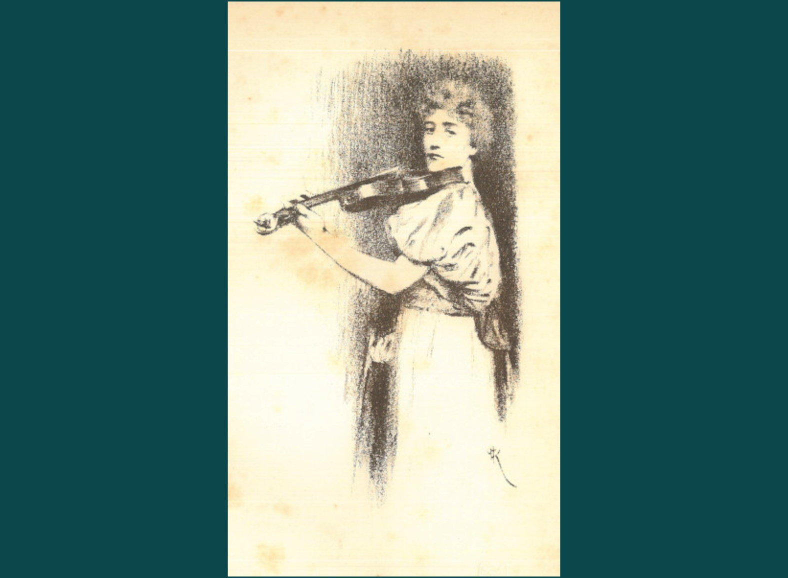 UNE VIOLINISTE