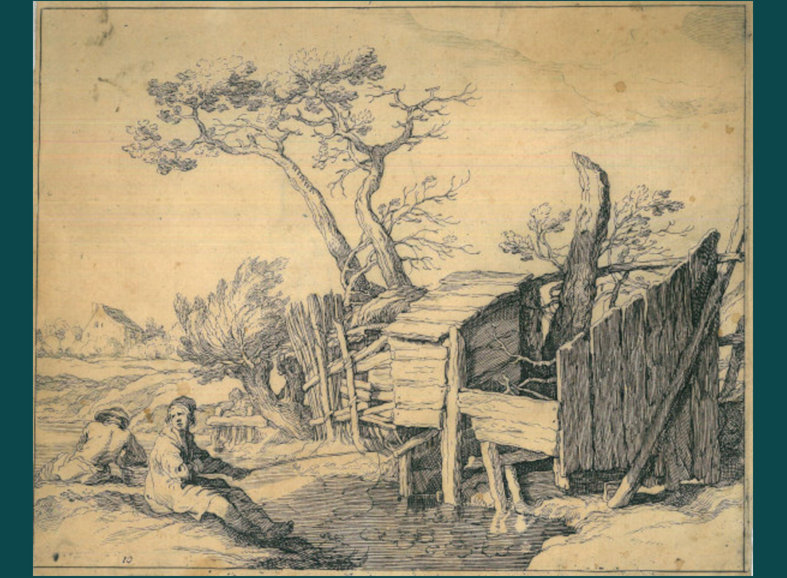 PAESAGGIO CON PESCATORI
