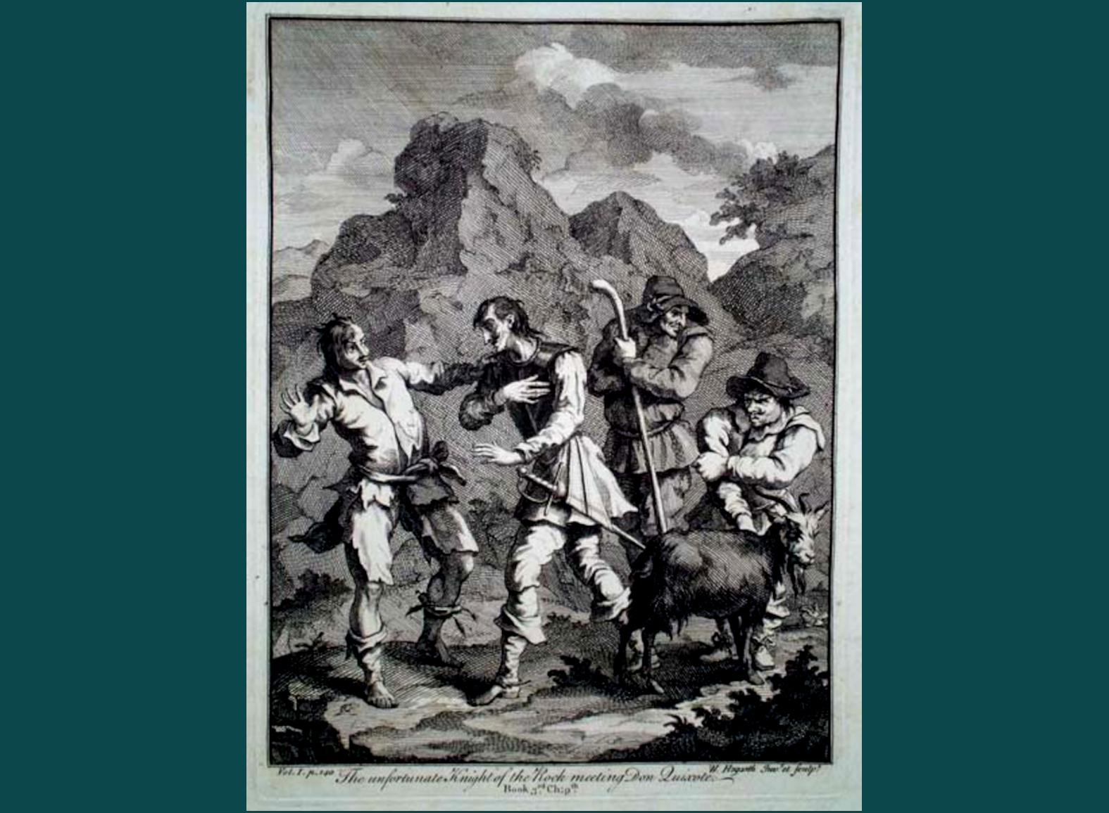 DON CHISCIOTTE ED IL CAVALIERE DELLA ROCCIA